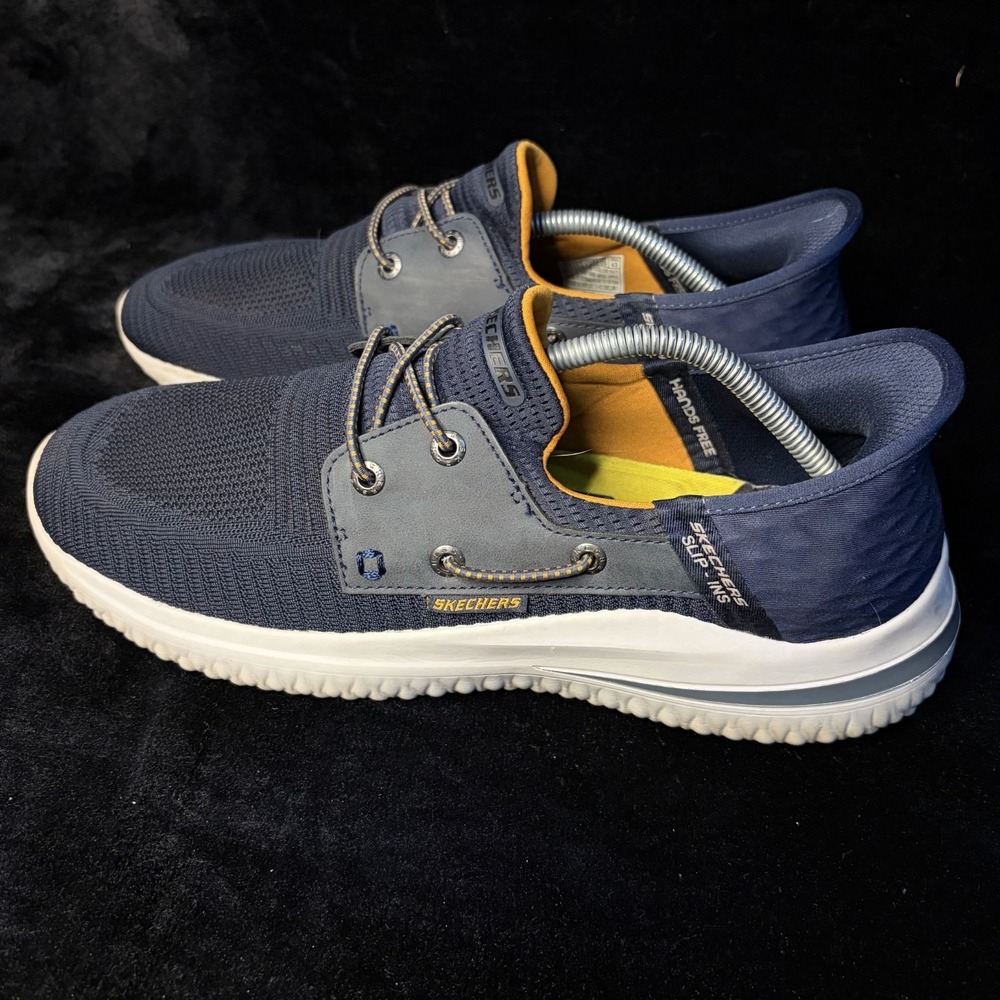 Skechers Slip-Ins Delson 3.0 210606 Sneakers Mens US 11 Navy Knit Running Shoes